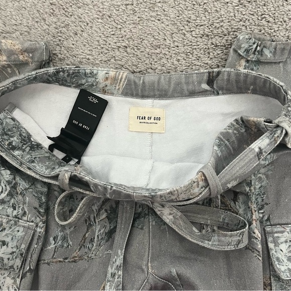 RARE Fear of God Sixth Collection Prairie Ghost Camo Jiu Jitsu Cargo Pants - Picture 2 of 10